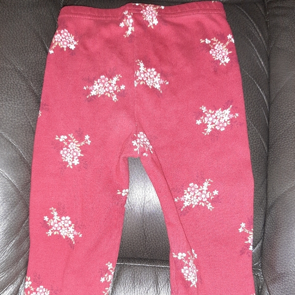 Vintage Gymboree Portabello Road Red Floral Toddler Leggings - Picture 4 of 5
